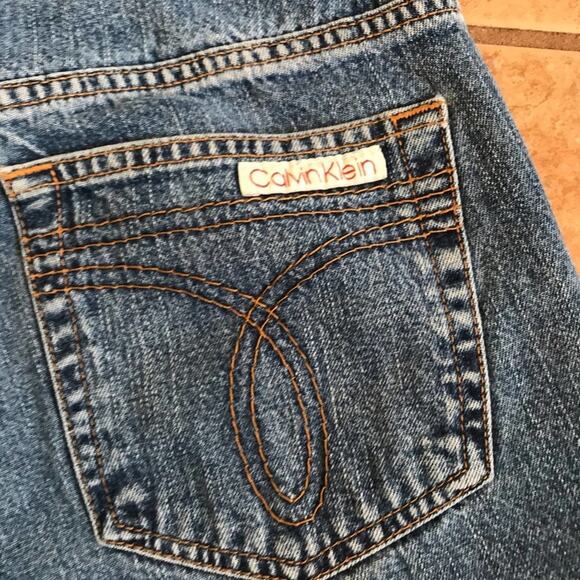 Vintage 4 Calvin Klein True Boot Cut raw hem short low rise - Picture 6 of 6
